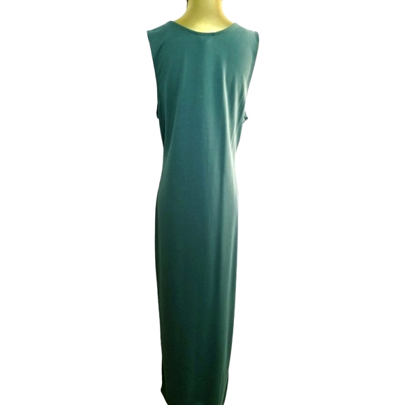 Open Edit V-Neckline Sleeveless Side Slit Maxi Dress - Picture 6 of 14